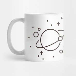 Ringed Planet Line Mug